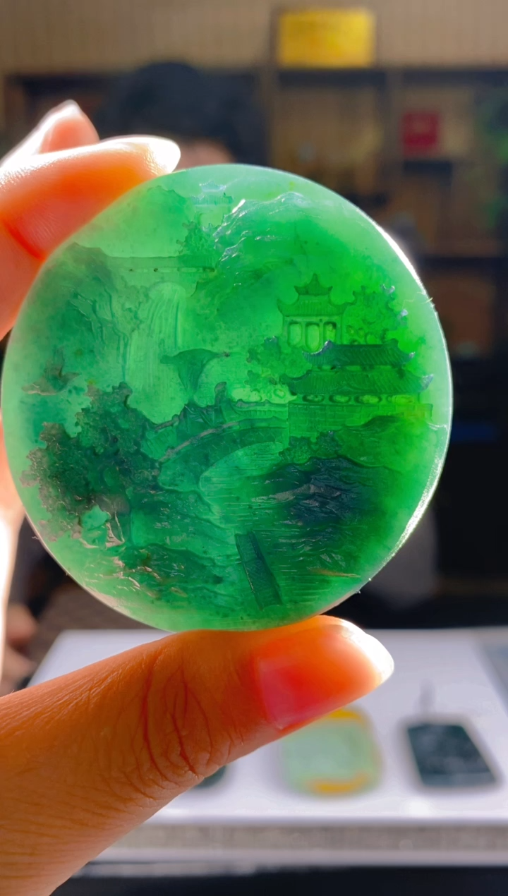 定制翡翠未镶嵌LL1翡翠毛货LBL-17