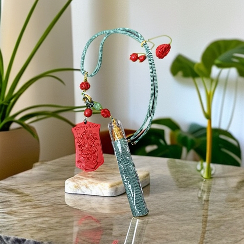 含辰砂工艺品朱砂斗姆挂件-522436