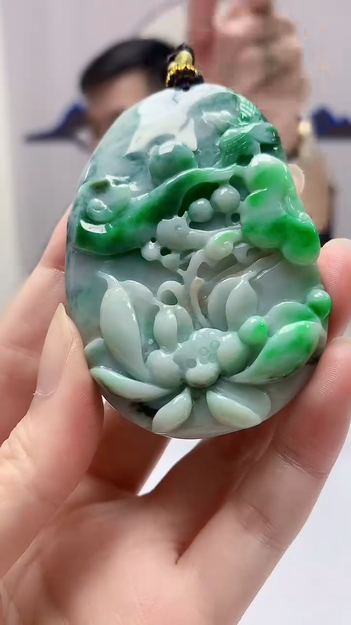 定制翡翠未镶嵌5152zm-毛货挂件52
