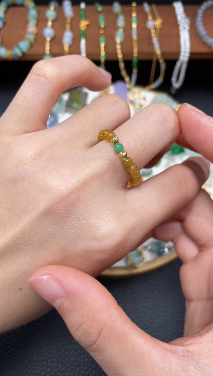 【闪购商品】翡翠戒指未镶嵌一个  JK726