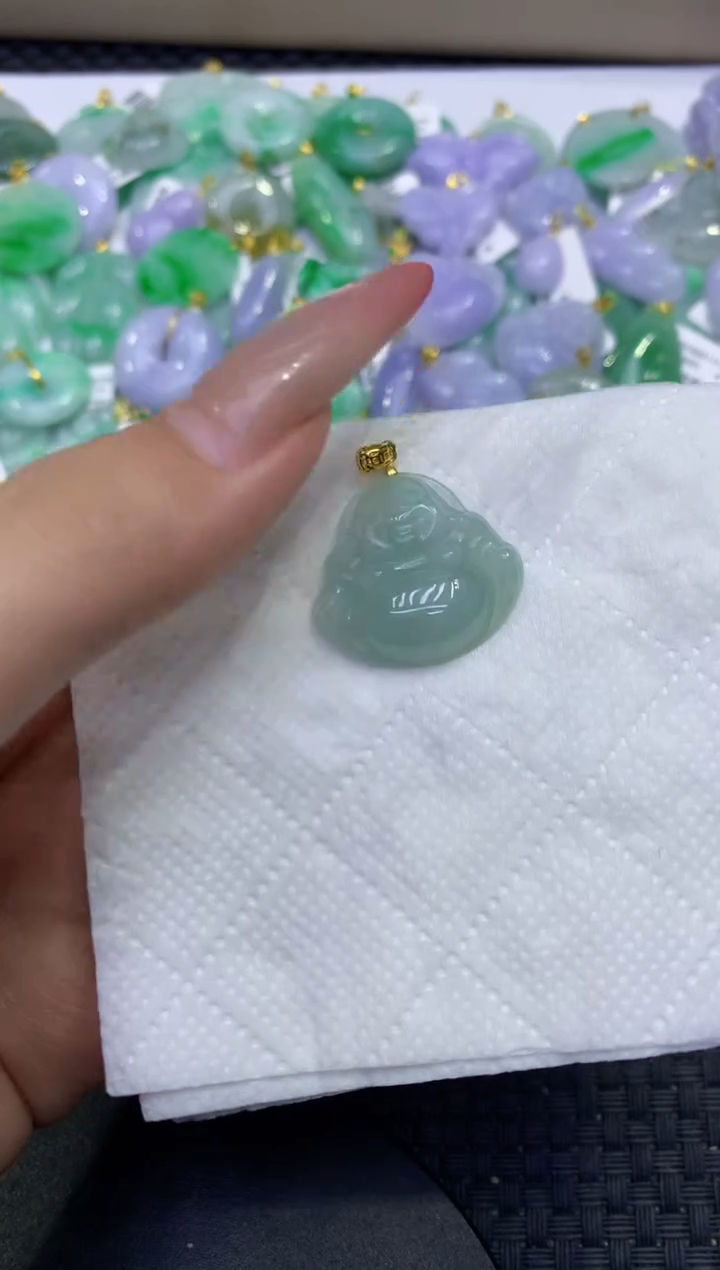 颈饰未镶嵌翡翠天然缅甸A货翡翠