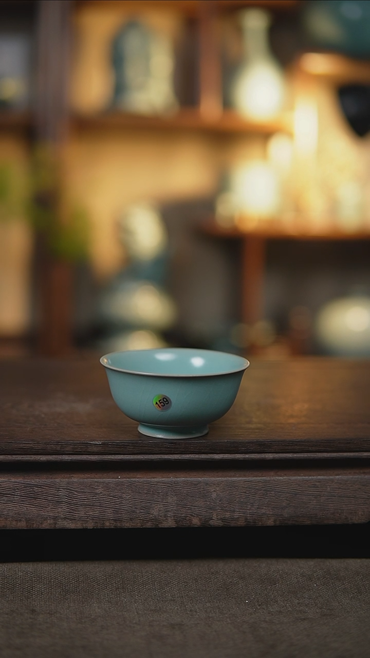 【闪购商品】杯仿古天青小故宫杯瑕159