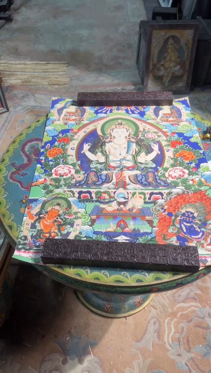 卷轴画卷轴画艺艺的唐卡tk16044