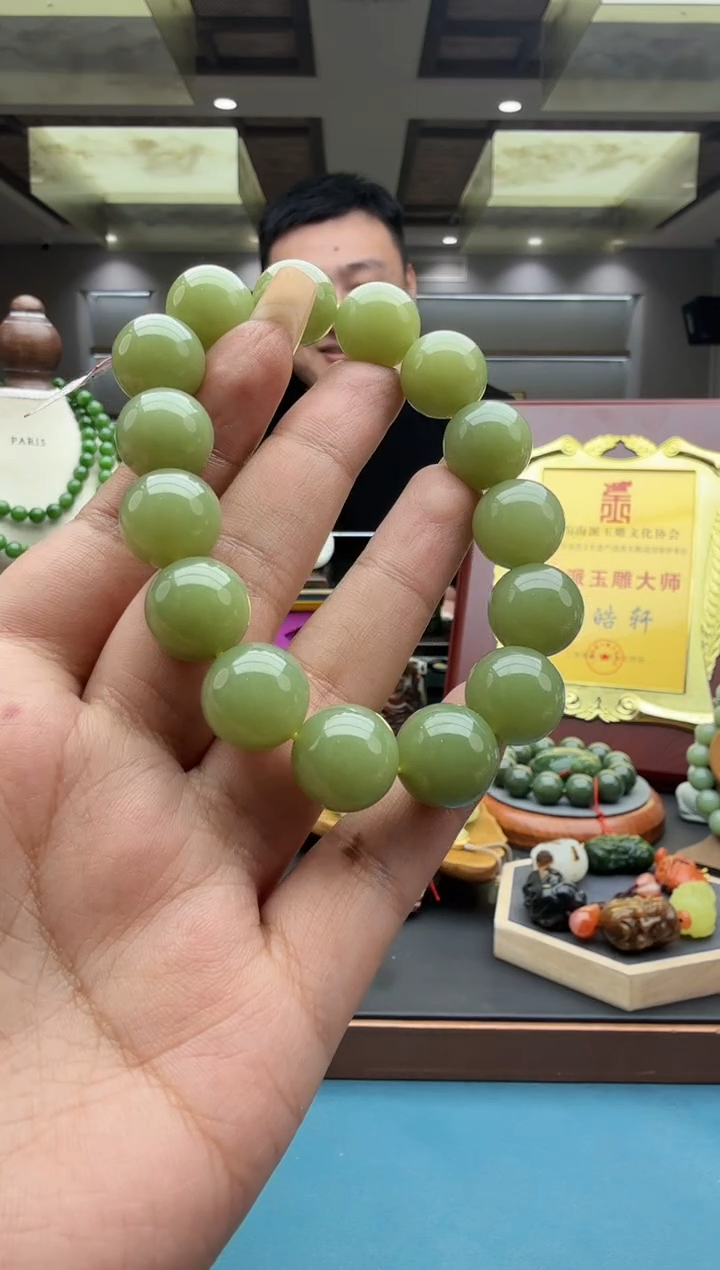 未镶嵌手串和田玉szqyq14