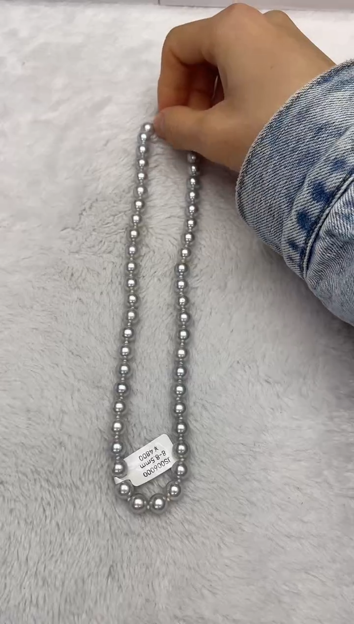 【闪购商品】海水珍珠颈饰未镶嵌AK真多麻8-8.5mm（多样性发一）