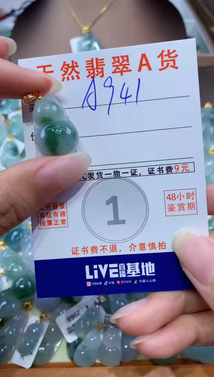 翡翠未镶嵌颈饰天然翡翠A货挂件 