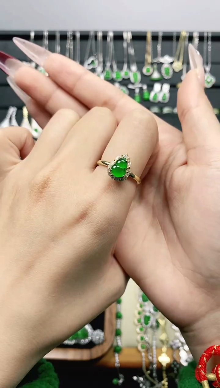 【闪购商品】翡翠戒指银S925镶嵌多样性