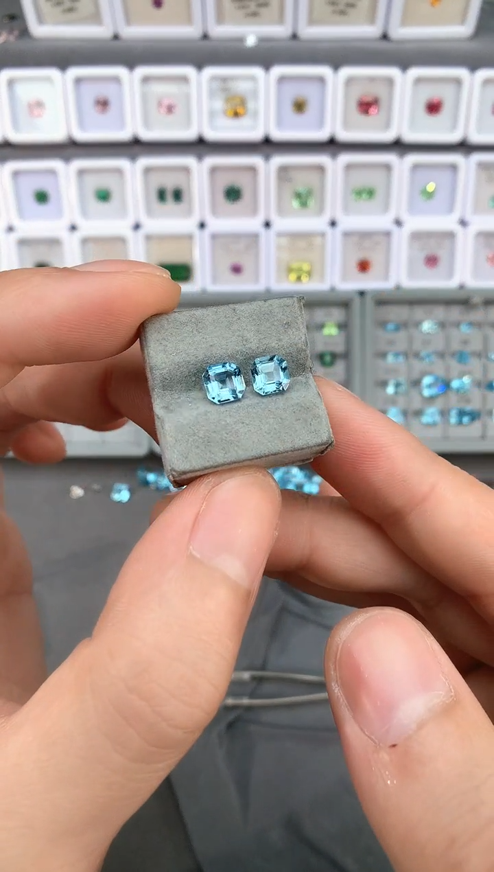【闪购商品】定制海蓝宝石裸石未镶嵌1.85ct