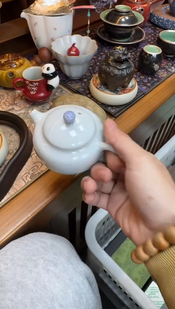 摆件陶茶具茶具茶具文涛紫顶壶