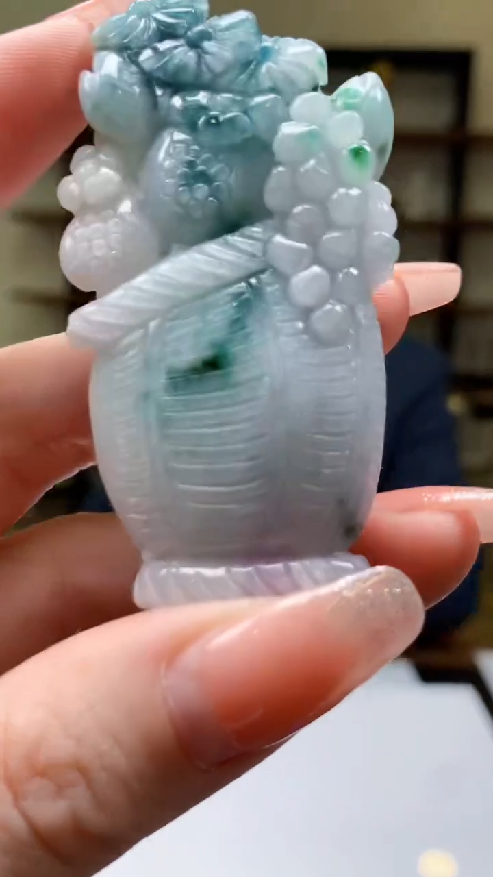 【闪购商品】定制翡翠未镶嵌1049ry-毛货挂件30