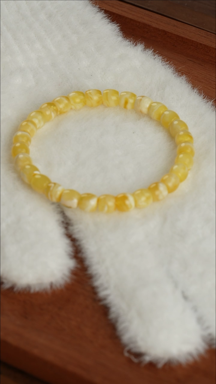 【闪购商品】蜜蜡裸石未镶嵌精工蜜蜡手7