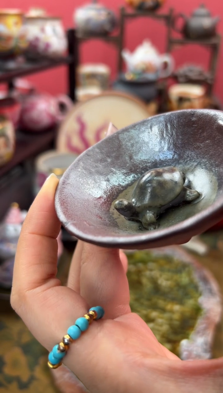 【闪购商品】老陶泥杯中乌龟碗口杯