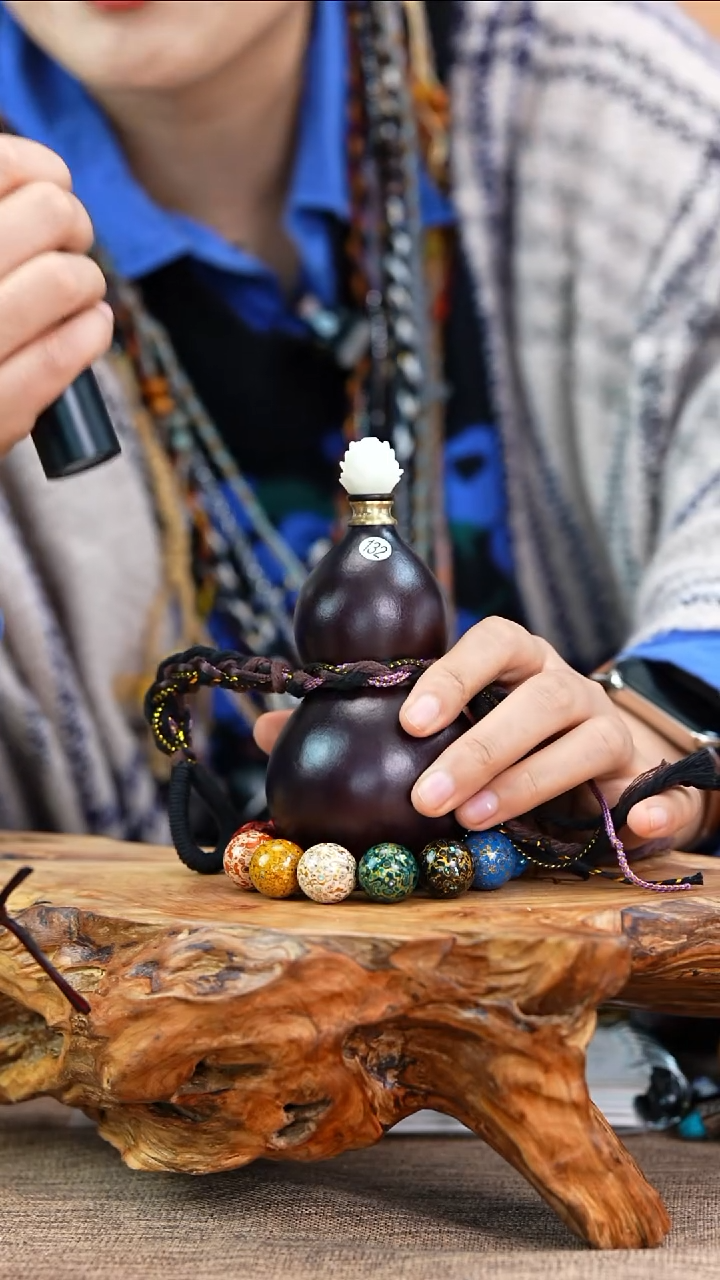 【闪购商品】132—光岳葫天然大漆酒葫芦不含漆珠