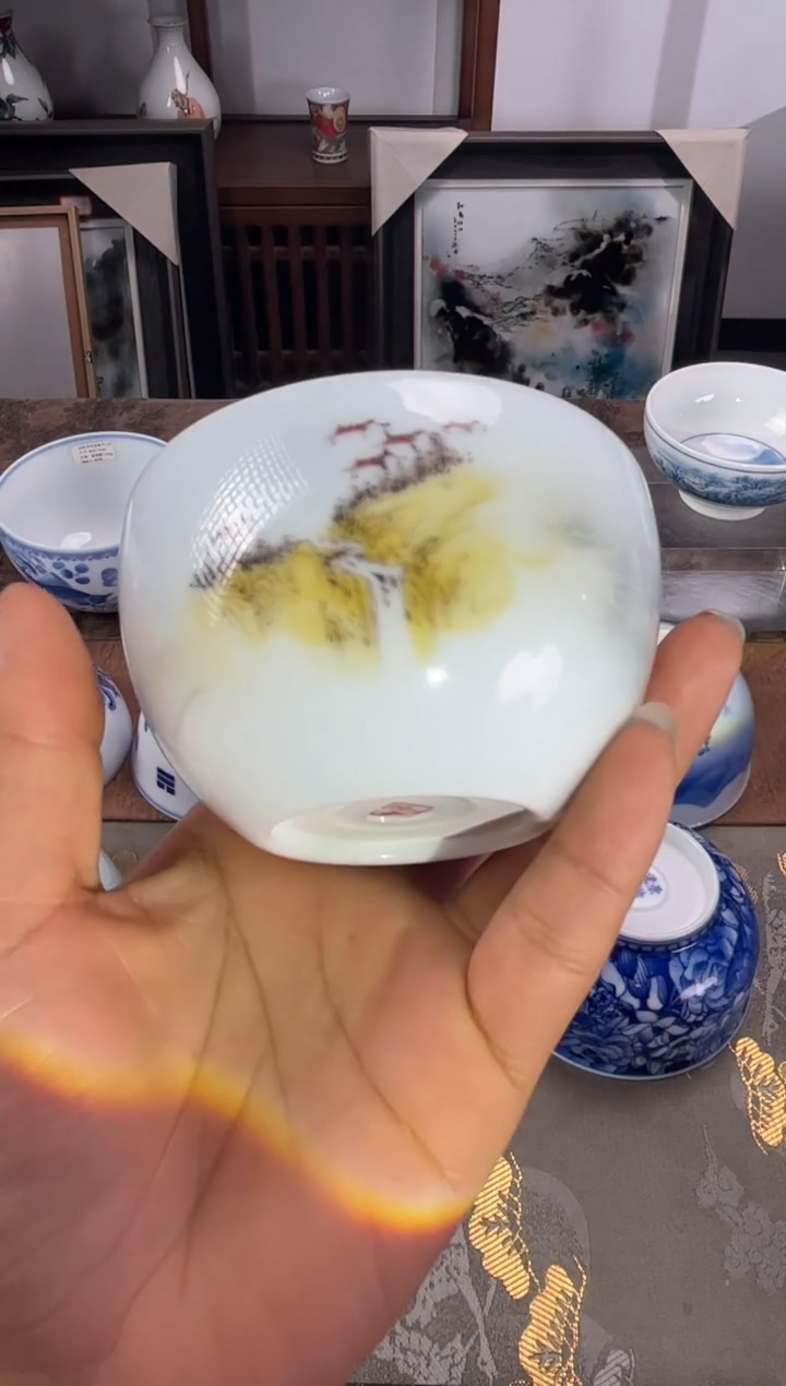 【闪购商品】文祥窑手工精工单杯必拍款