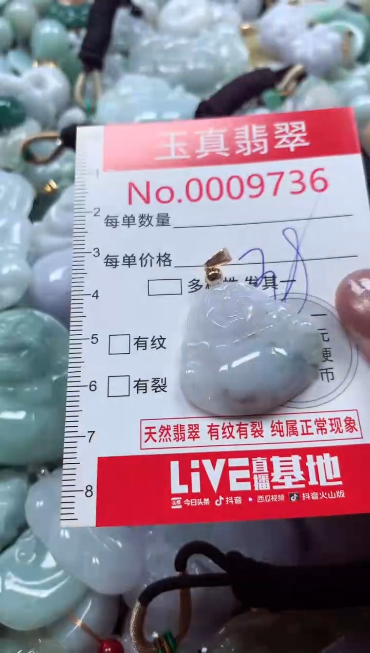 吊坠(不含链)未镶嵌翡翠9736