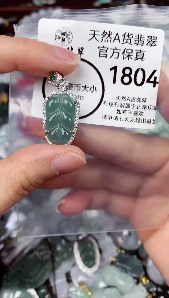 【闪购商品】翡翠颈饰未镶嵌天然A货翡翠1804