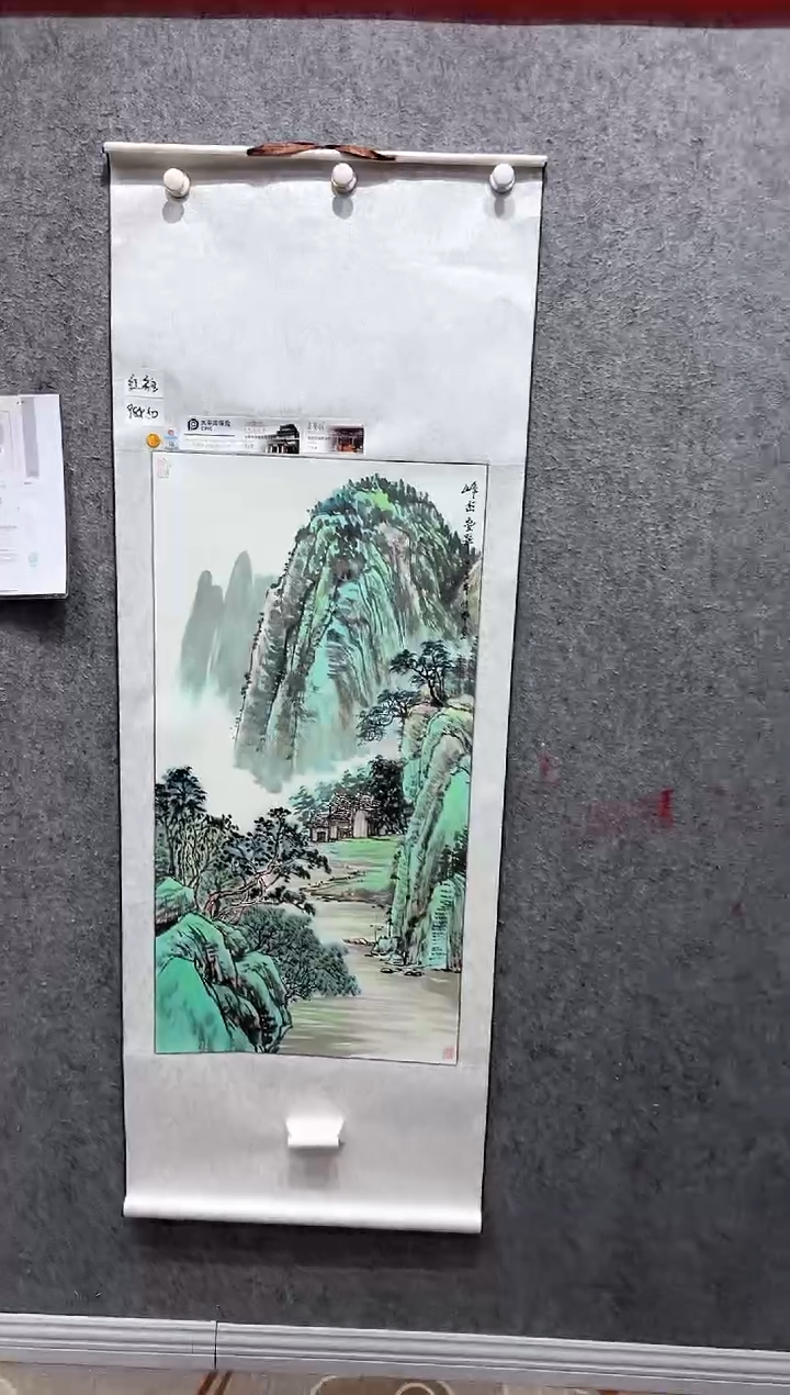 国画张传亭老师的红袍作品
