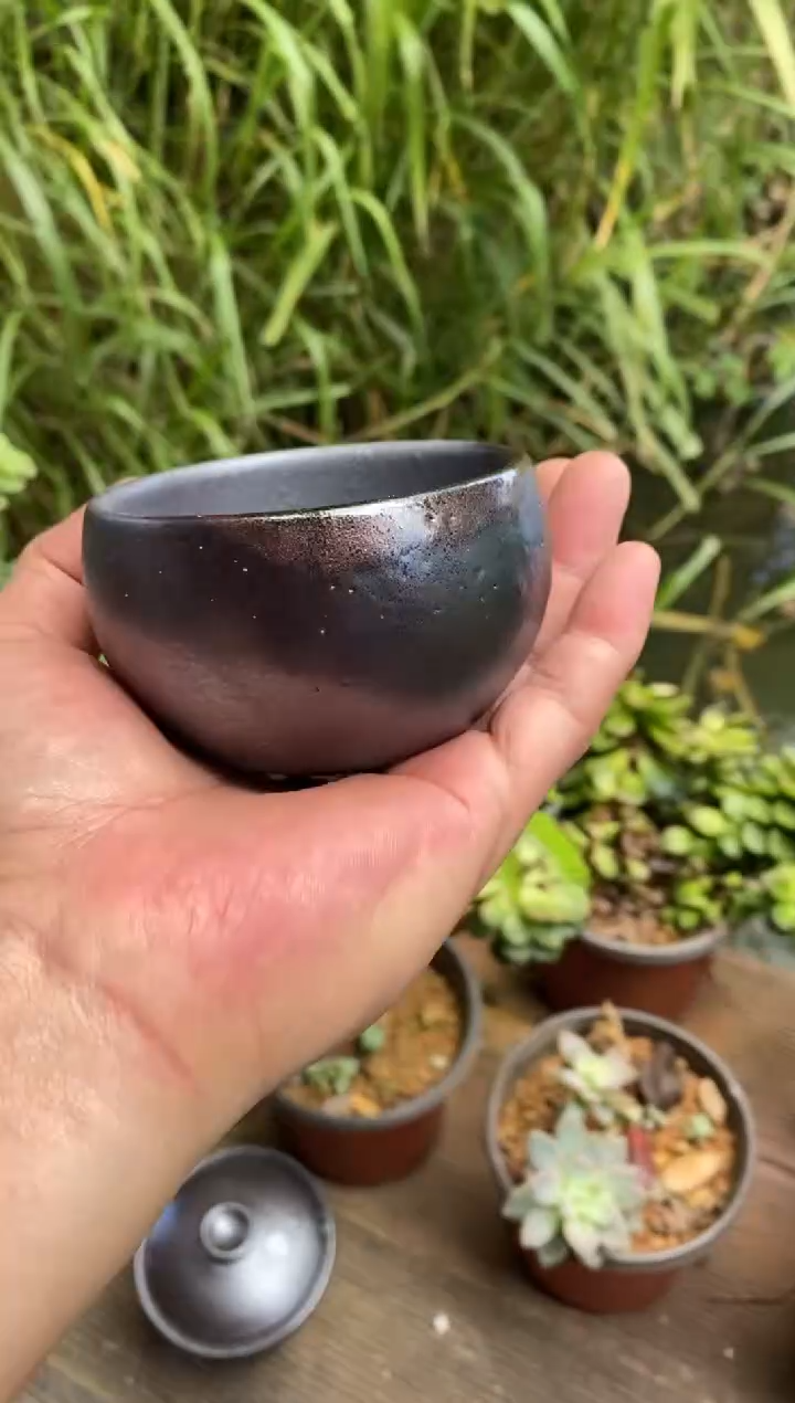 浪鬼柴烧草**福龙窑系列 杯 微瑕