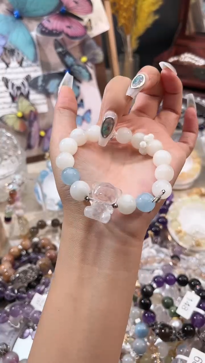 【闪购商品】水晶手链未镶嵌多样性发货颜色微差发其一