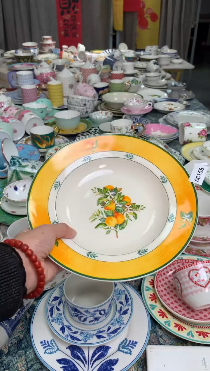 【闪购商品】瓷片陶瓷原单CC158餐具1个汤盘