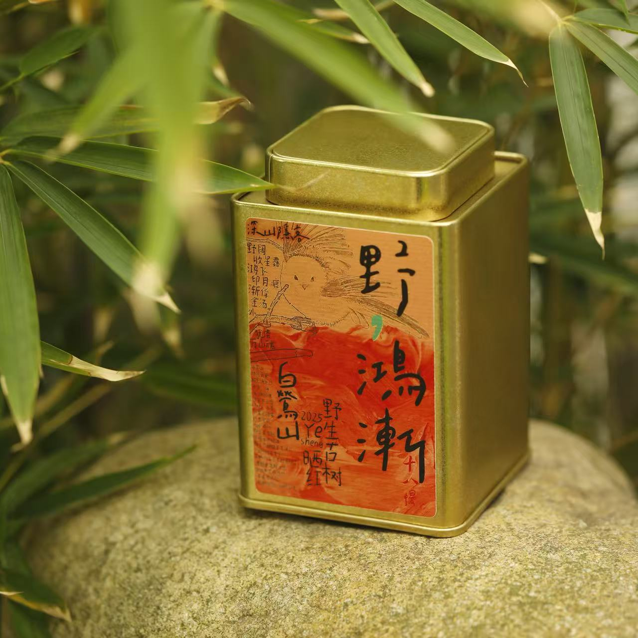 《野·鸿渐》云南野生古树红茶2025年白莺山400年古树花果香蜜韵50克