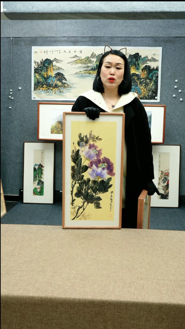 【闪购商品】国画33*66夏寒老师花鸟