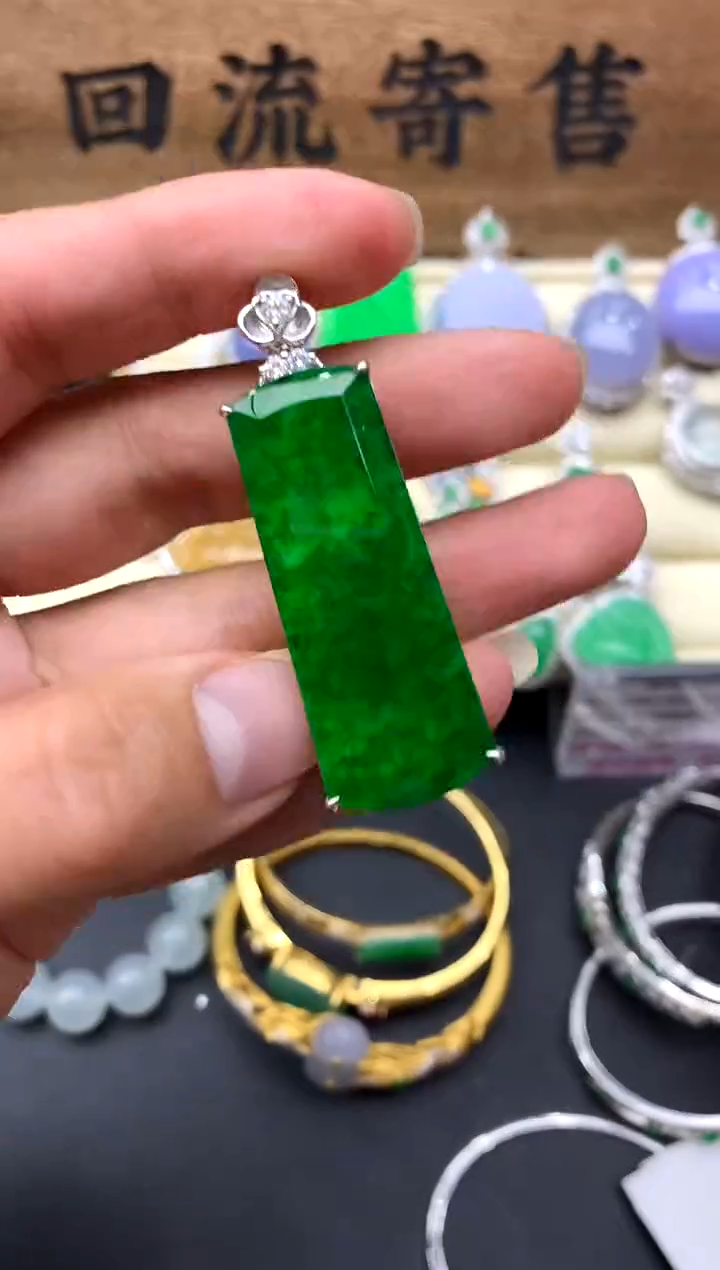 【闪购商品】翡翠颈饰18K金镶嵌513-中国好珍宝