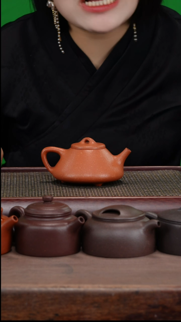【闪购商品】紫砂茶壶全手工零添加纯红降坡泥子冶石瓢