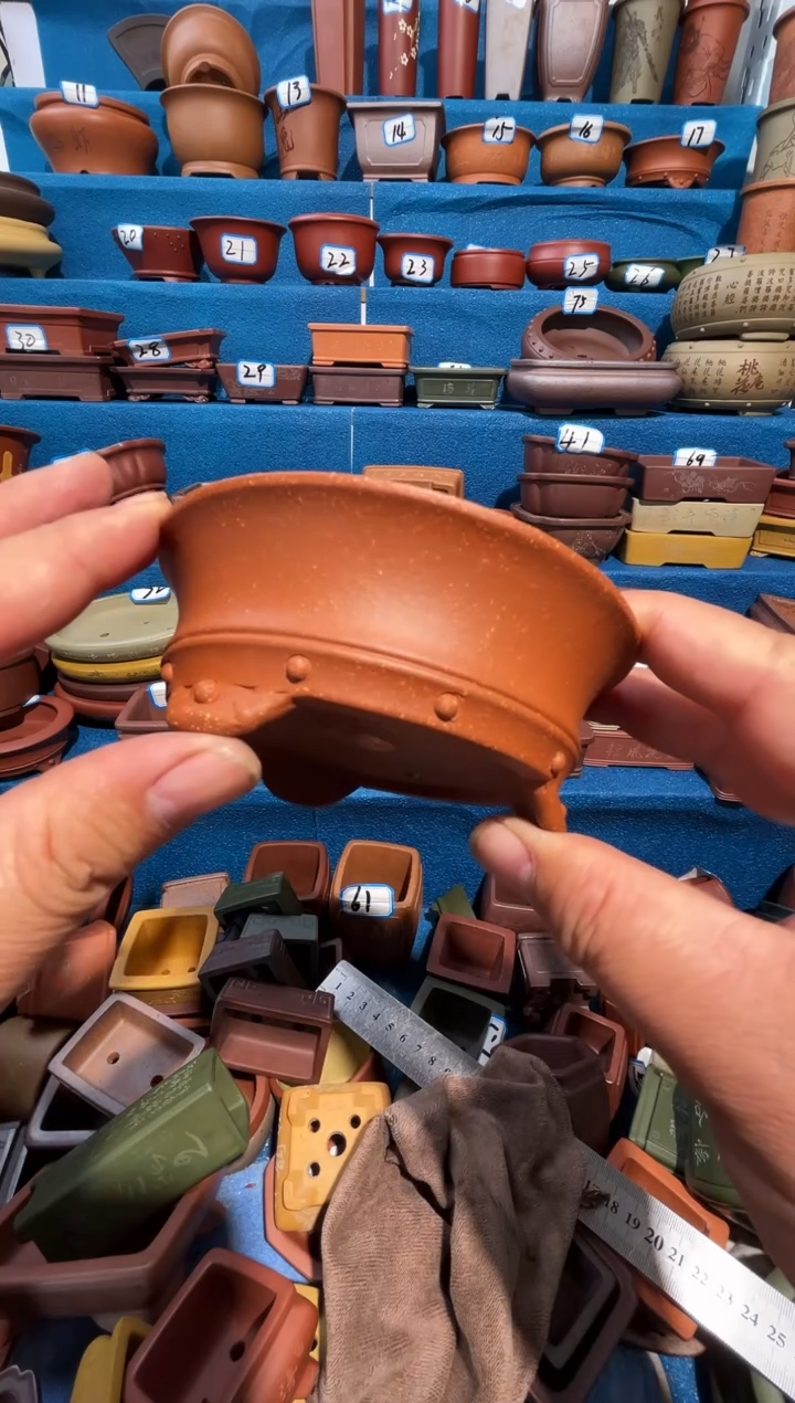 【闪购商品】紫砂紫砂花盆9.5*3