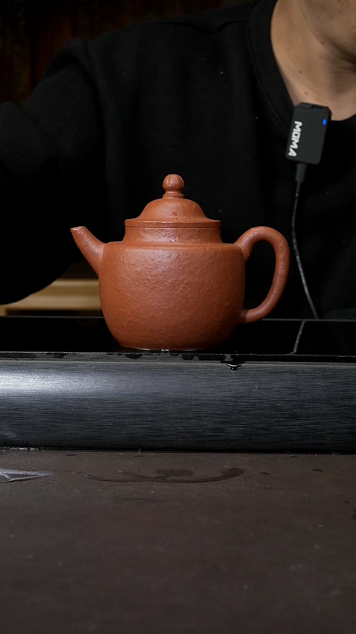 【闪购商品】紫砂茶杯朱泥粗砂 笠帽宫灯 220cc 057