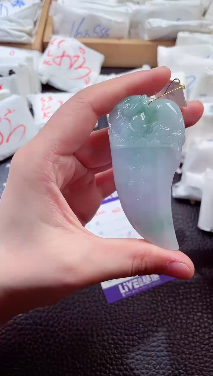 翡翠未镶嵌颈饰00000745