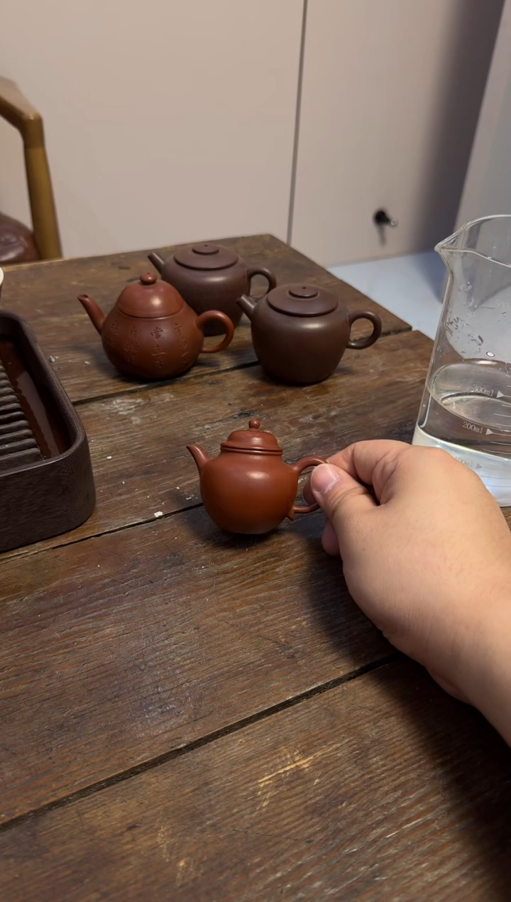 茶壶紫砂用*?手工秋水壶70CC