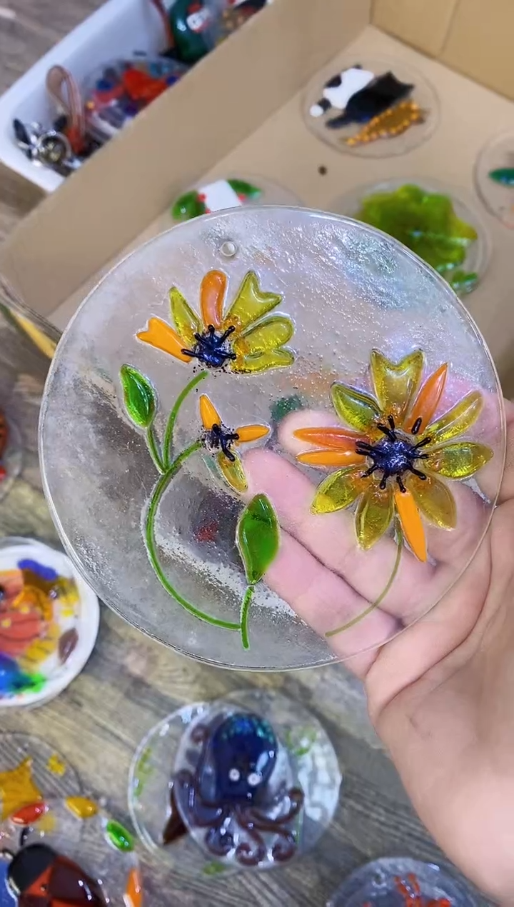 【闪购商品】琉璃手工艺品花片片