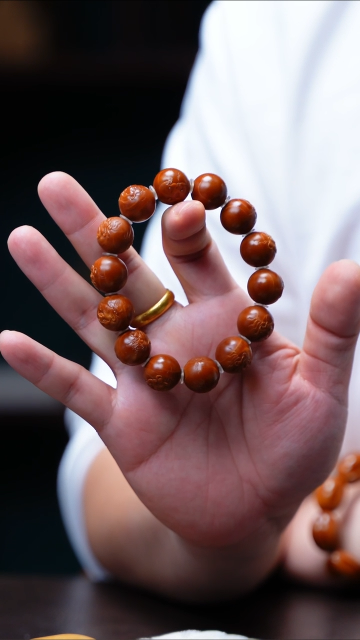 手串/手链橄榄核铁核正圆罗汉【范道竹】