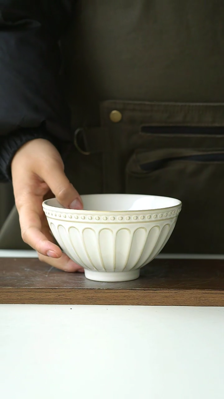 【闪购商品】陶瓷洛可可米饭碗@4-2@