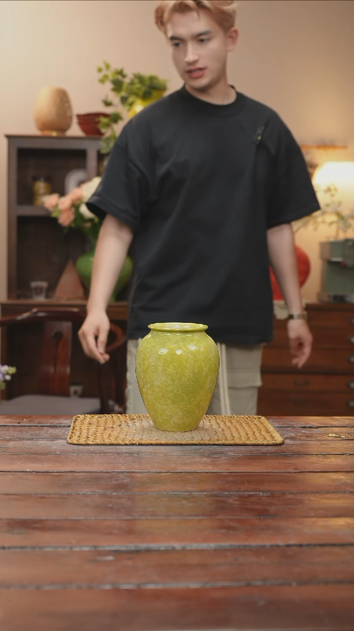 摆件景德镇手作艺术感花瓶