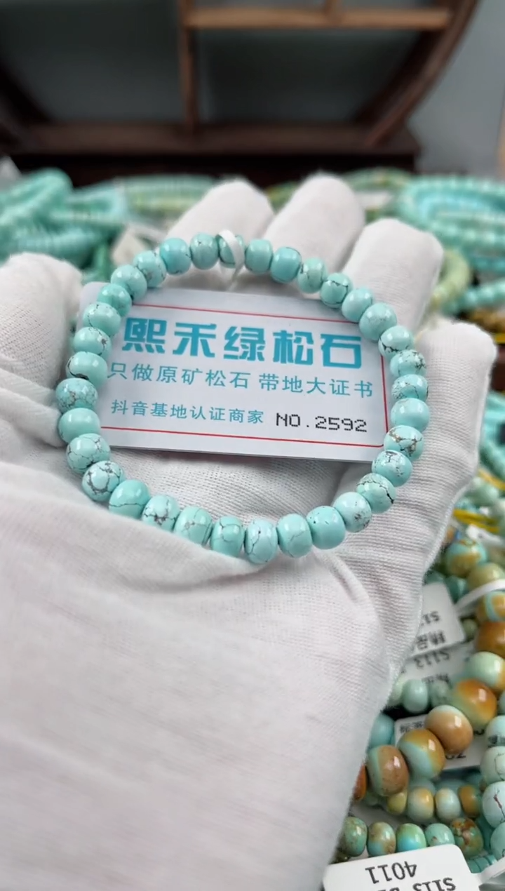 未镶嵌绿松石松石2592