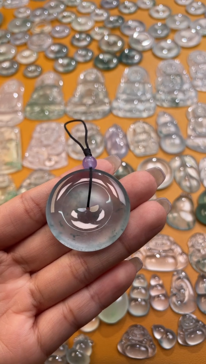 【闪购商品】翡翠吊坠(不含链)未镶嵌平安扣 34.7 6.9