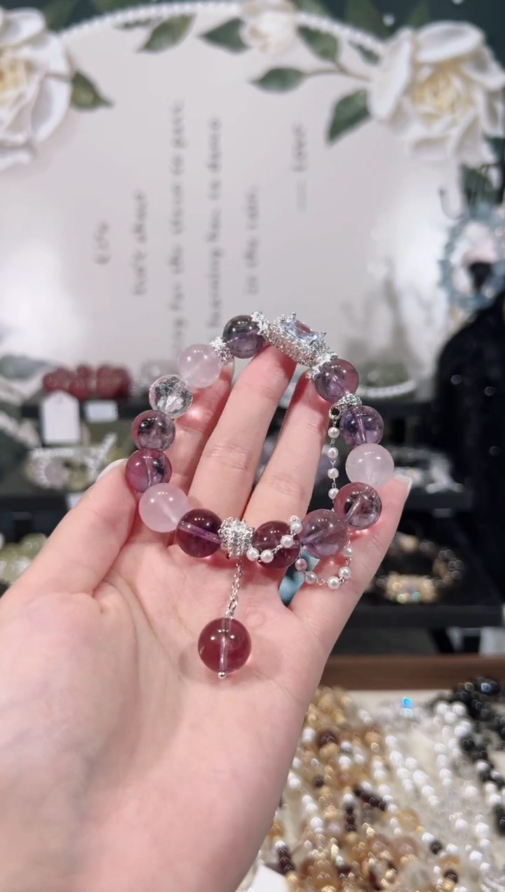 【闪购商品】水晶手链未镶嵌天然水晶默认微瑕 多样性发货发起一