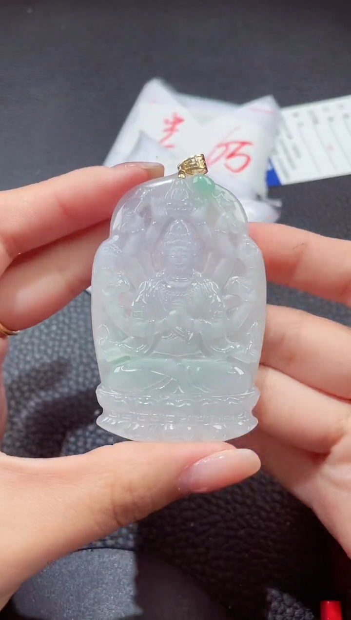颈饰18K金镶嵌翡翠489489