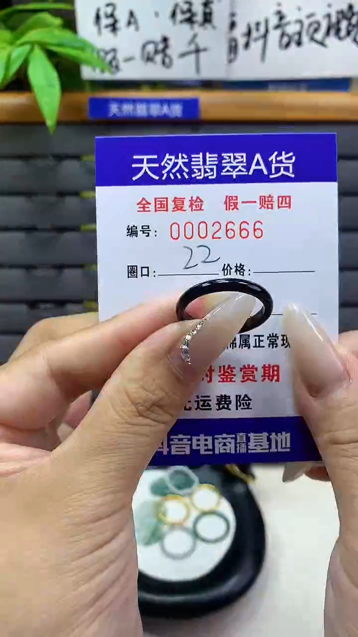 【闪购商品】翡翠戒圈未镶嵌天然翡翠A货2666