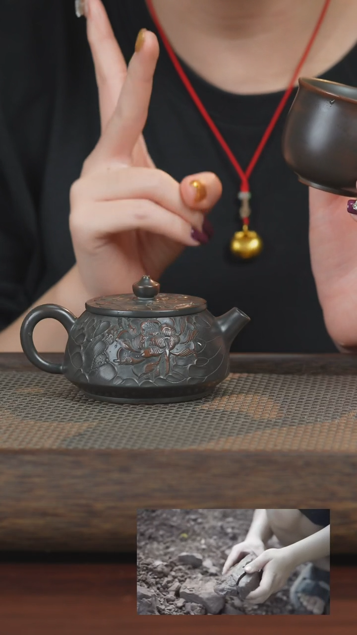 【闪购商品】壶开播放漏福利纯手工原矿泥料约150ml