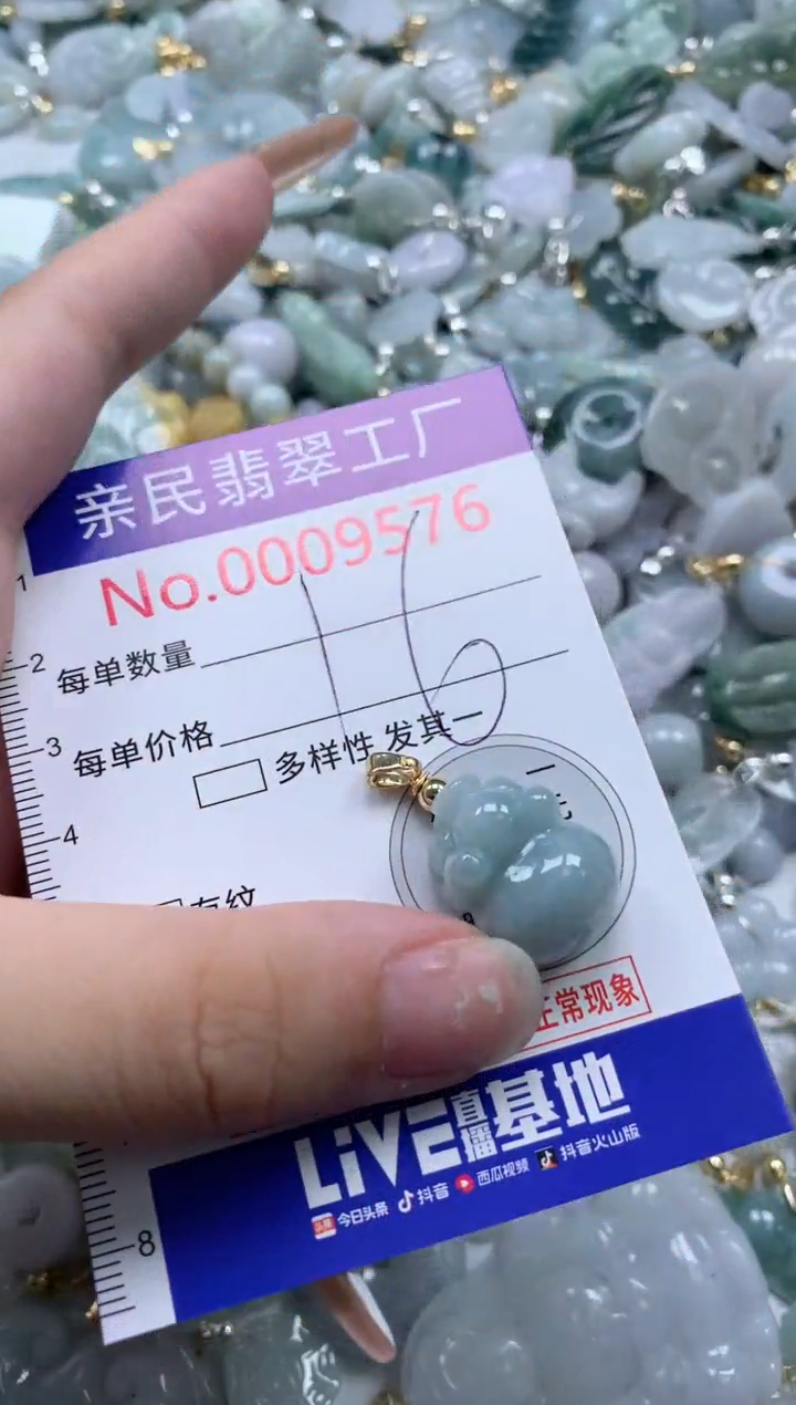 翡翠未镶嵌吊坠(不含链)9576