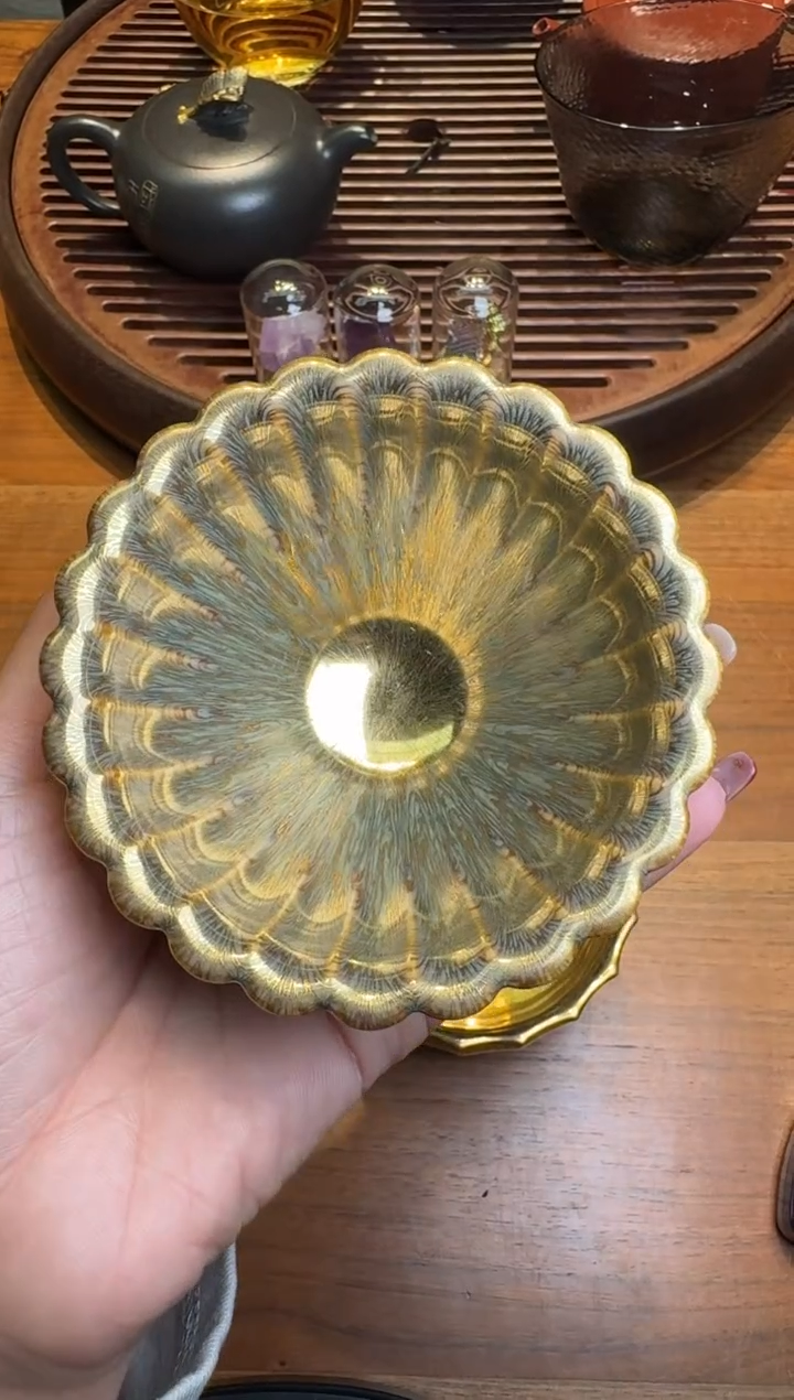 【闪购商品】茶盏范泽锋金丝菊蕊150