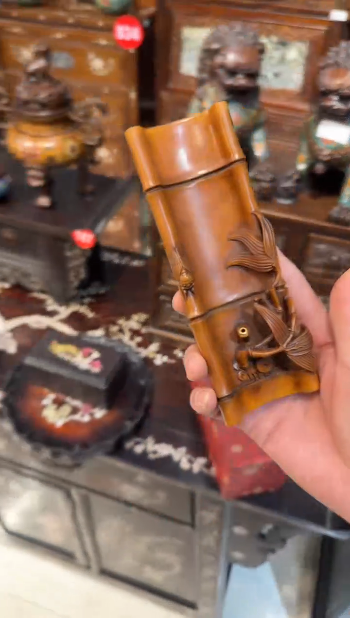 木木头款黄杨竹节香插298