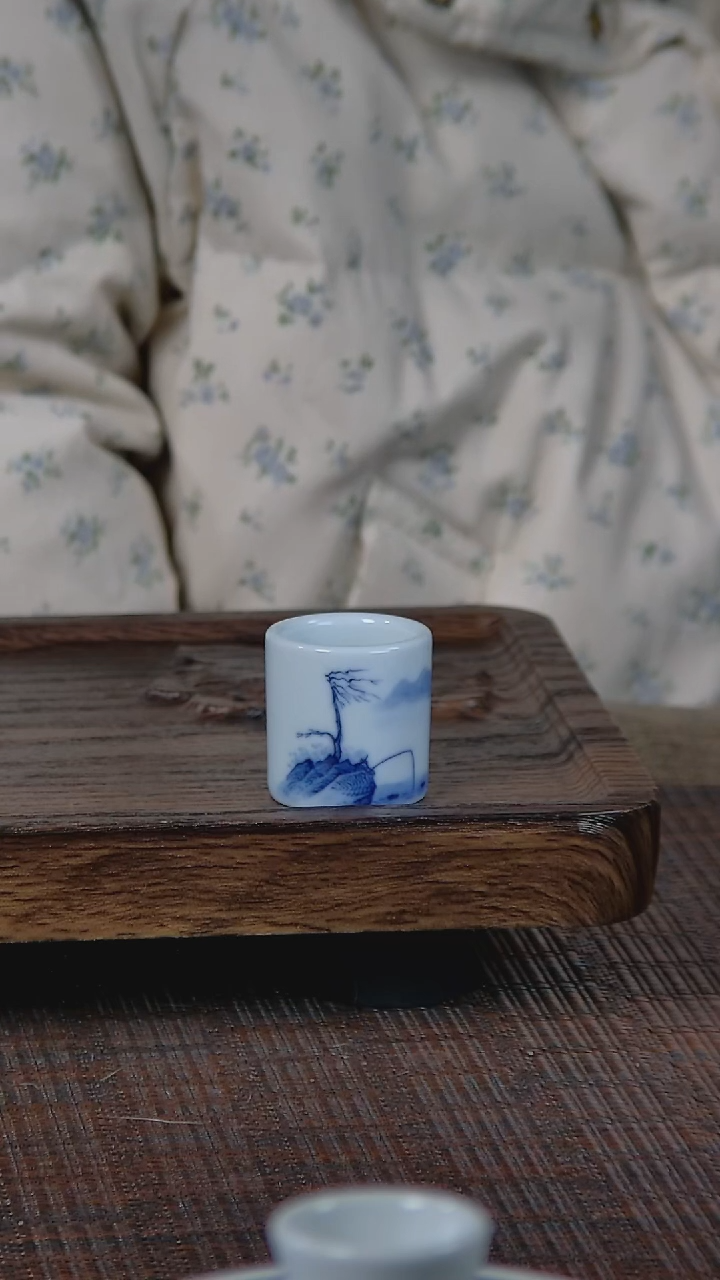 【闪购商品】折葵非器手工手绘钓鱼盖置