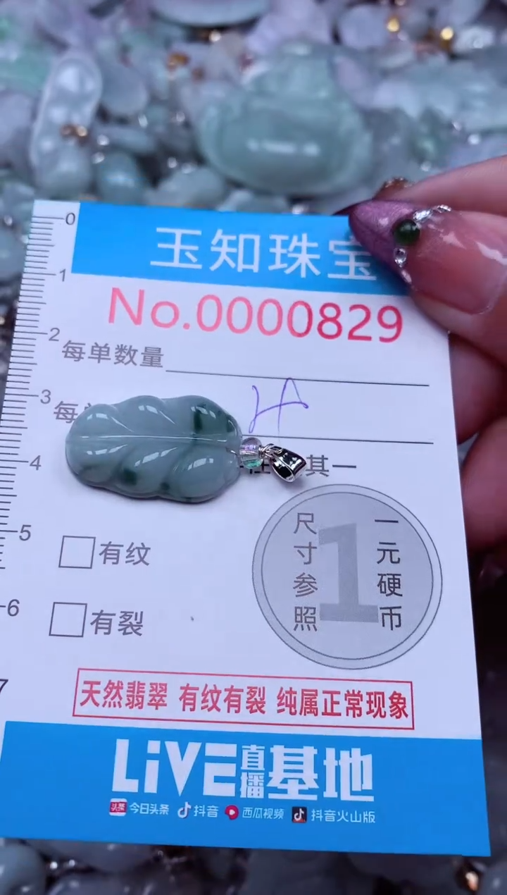 吊坠(不含链)未镶嵌翡翠829