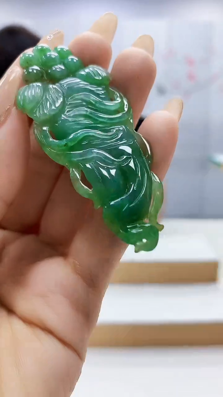 未镶嵌定制翡翠5145ty-毛货挂件42