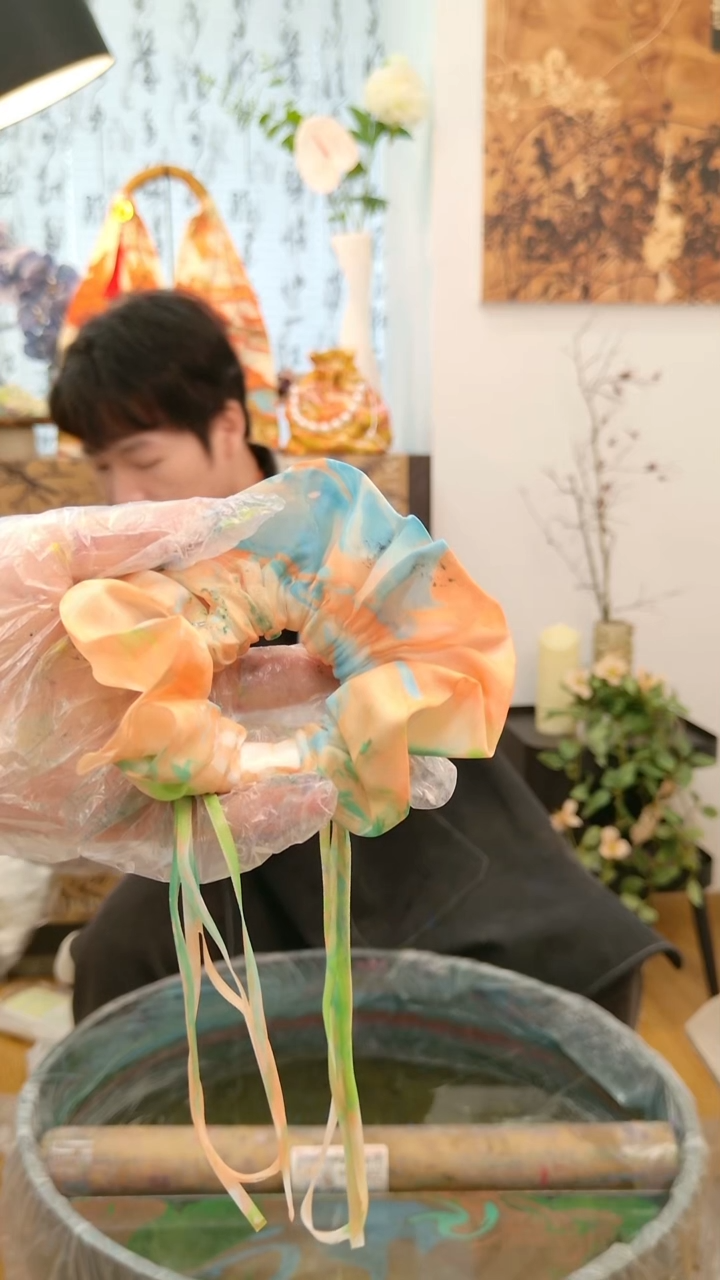 天然漂漆发圈喜欢再拍不退不换