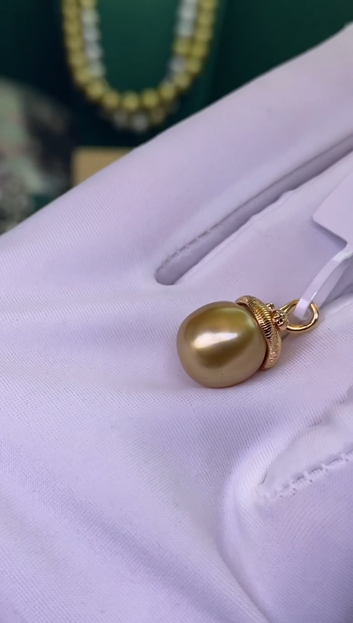 海水珍珠银S925镶嵌颈饰1